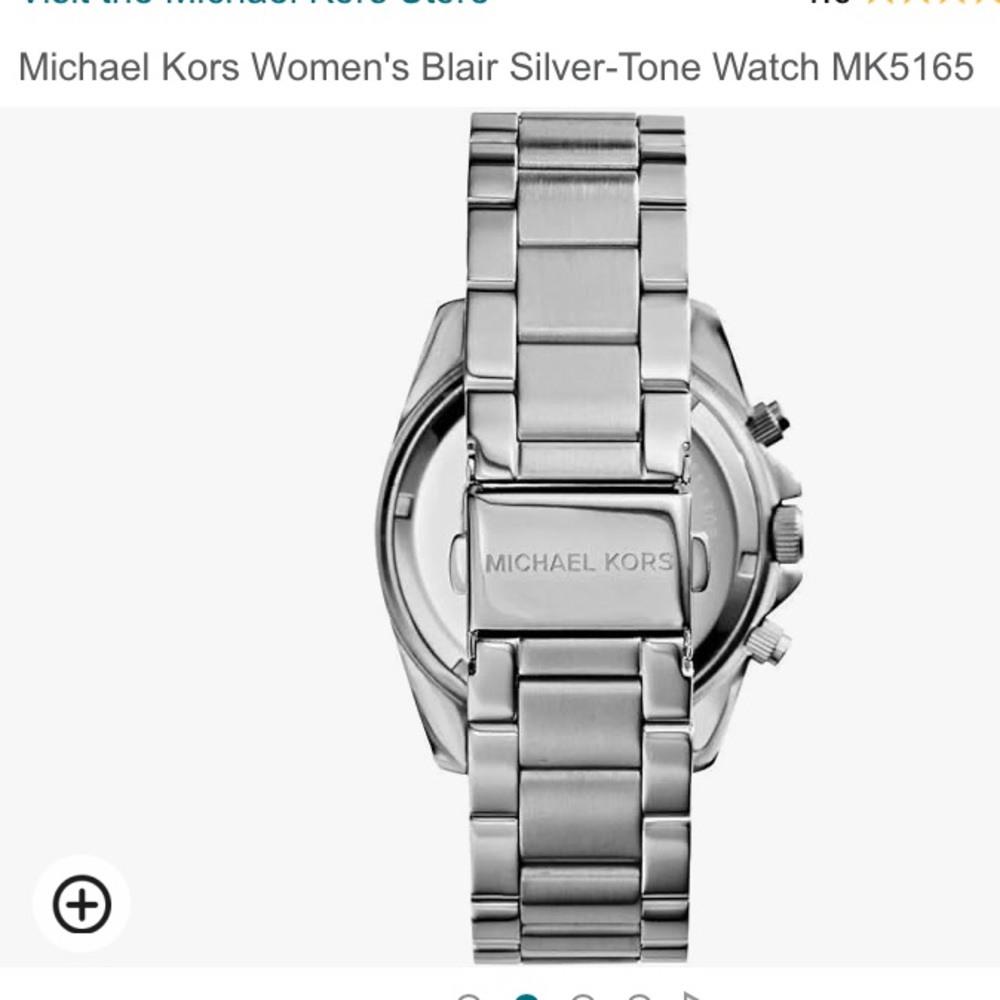 Micheal Kors Sliver with Crystal watch 39MM - Picture 2 of 10